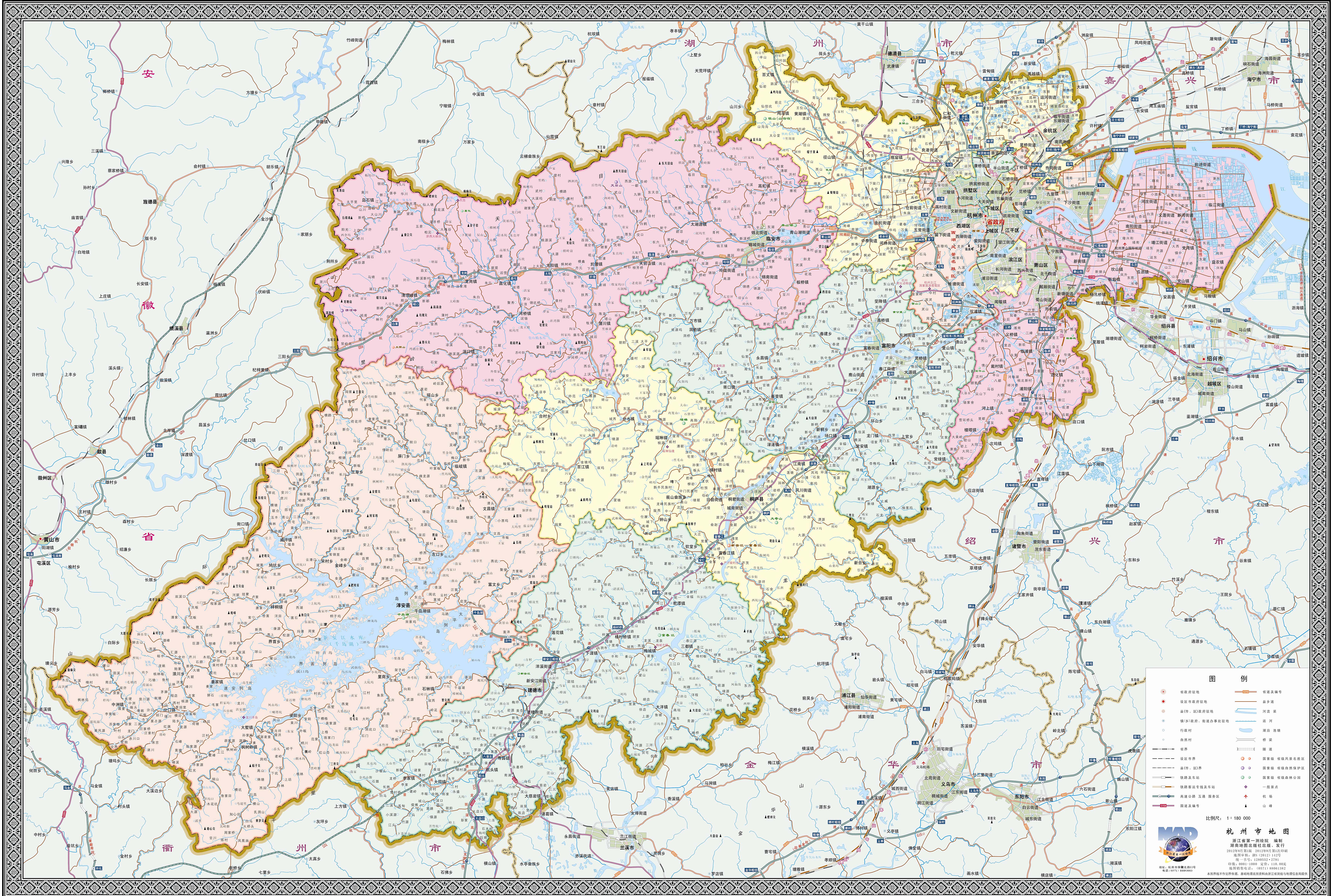 杭州最新地图探索城市新面貌