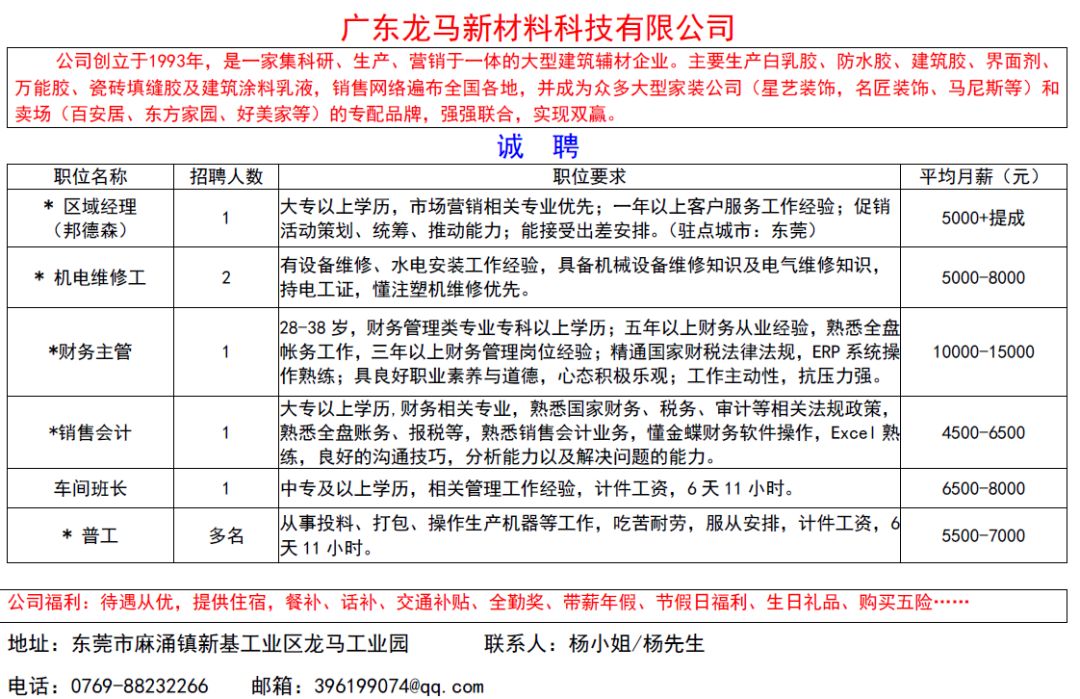 东莞麻涌最新招聘信息，携手学习变化，拥抱未来，共创梦想成就之旅！