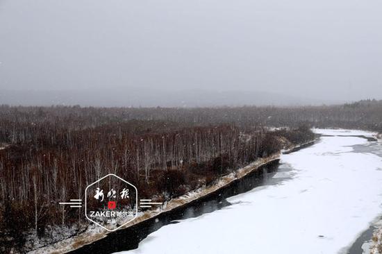 中国最北城市漠河降雪，冬日童话正式启动