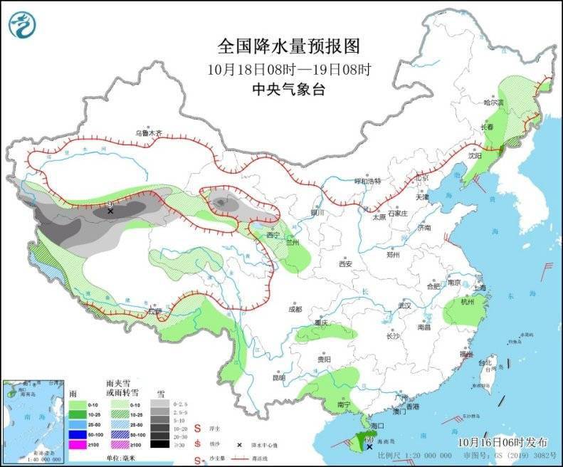 强冷空气下的中东部地区心灵之旅